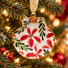 Load image into Gallery viewer, Coastal Christmas ornament hanging on a Christmas tree