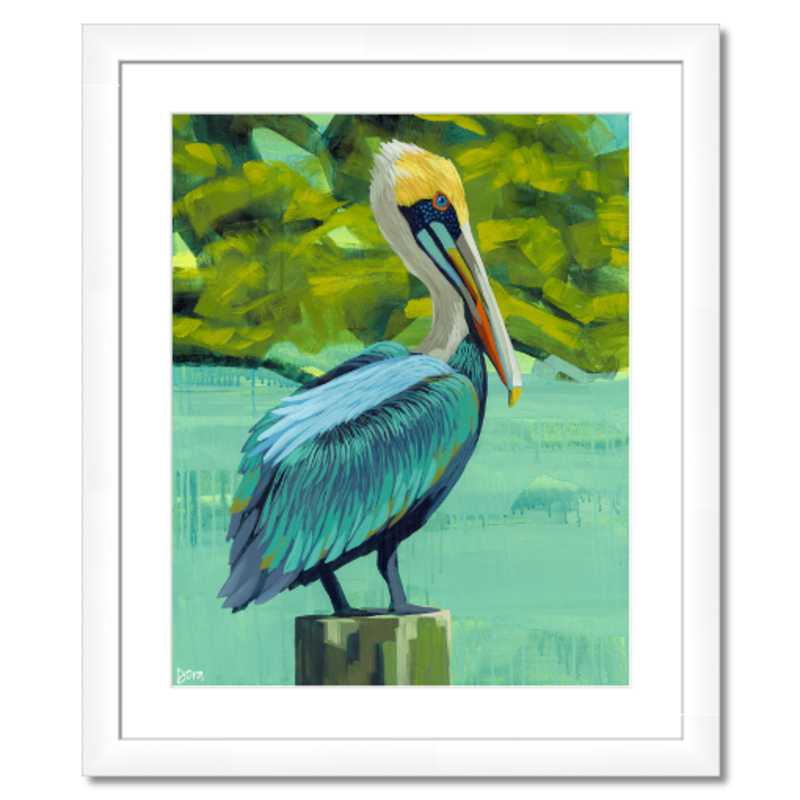 Preview of Paper Print in White Frame