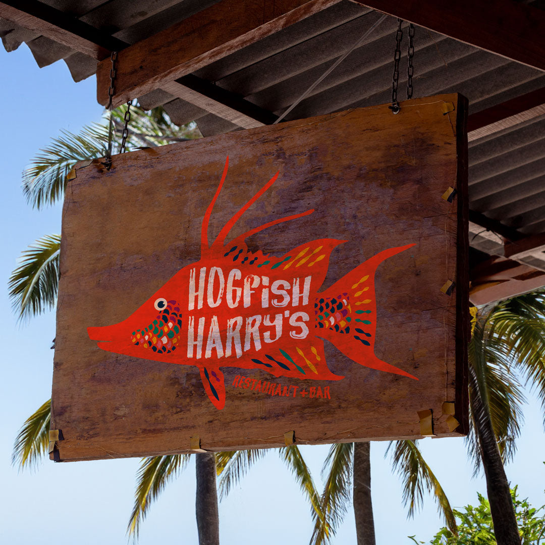 Hogfish Harry's Restaurant Dora Knuteson Art