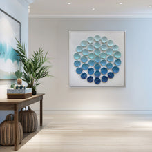 Load image into Gallery viewer, Preview of Deep Blue Drift in Modern Coastal Interior ©Dora Knuteson
