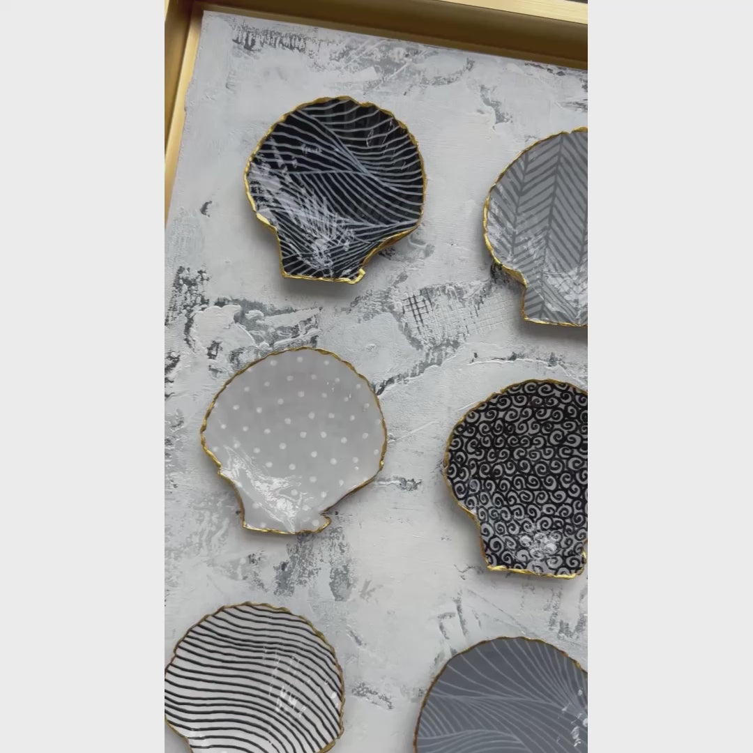 Close up preview of Shell Wall Art by Dora Knuteson.