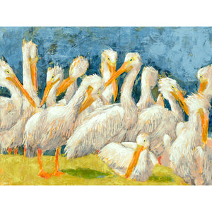 Primping and Preening, 36" x 48"