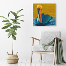 Load image into Gallery viewer, &quot;Sunset Soak&quot; Shore Bird Art by Dora Knuteson
