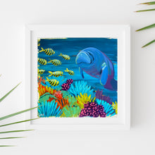 Load image into Gallery viewer, Sample Frame with Manatee Study #3 by Dora Knuteson
