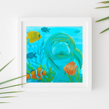 Load image into Gallery viewer, Sample Frame with Manatee Study #4 by Dora Knuteson

