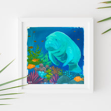 Load image into Gallery viewer, Sample Frame with Manatee Study #5 by Dora Knuteson
